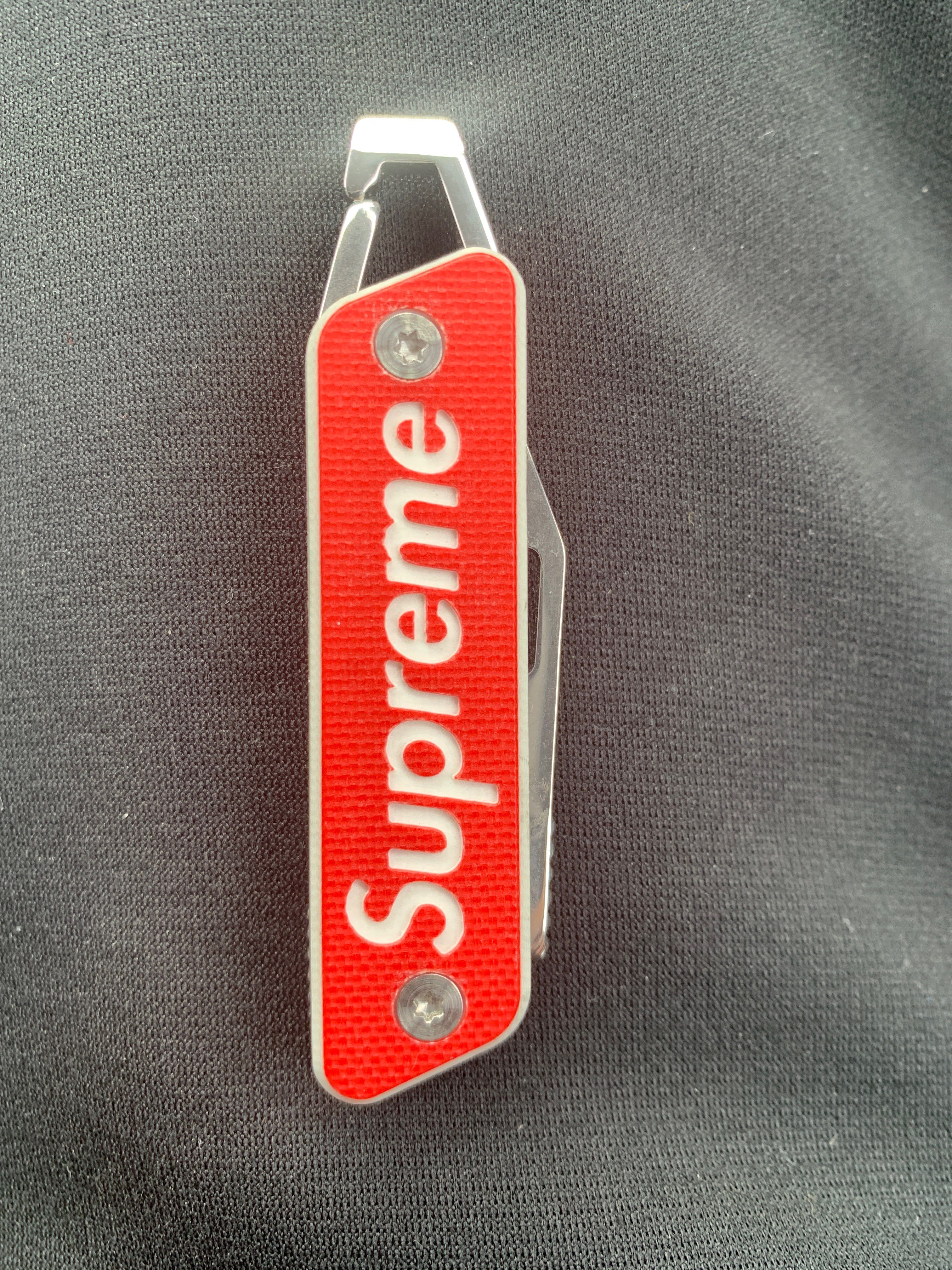 Supreme x TRUE Modern Keychain Knife "Red"