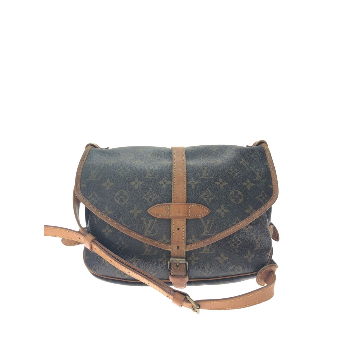 ▼▼LOUIS VUITTON ルイヴィトン レディース ショルダーバッグ モノグラム ソミュール30 M42256 ブラウン