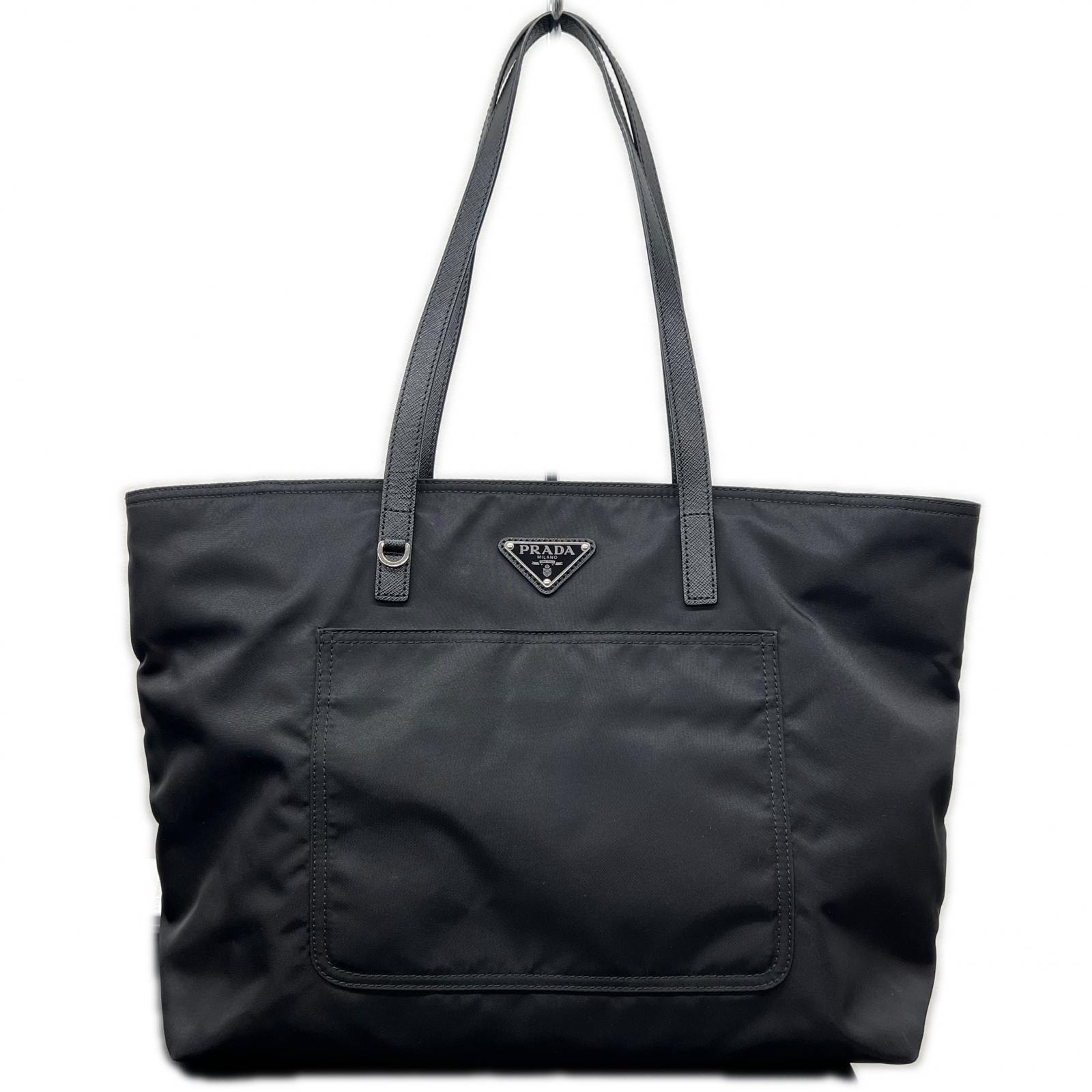PRADA 極美品 プラダ リエディション Re-Edition 1978 ミディアム Re-Nylon x サフィアーノレザー トートバッグ 1BG052 RFID確認済 ハンドバッグ 肩掛け Aランク 鑑定済 プラダバッグ