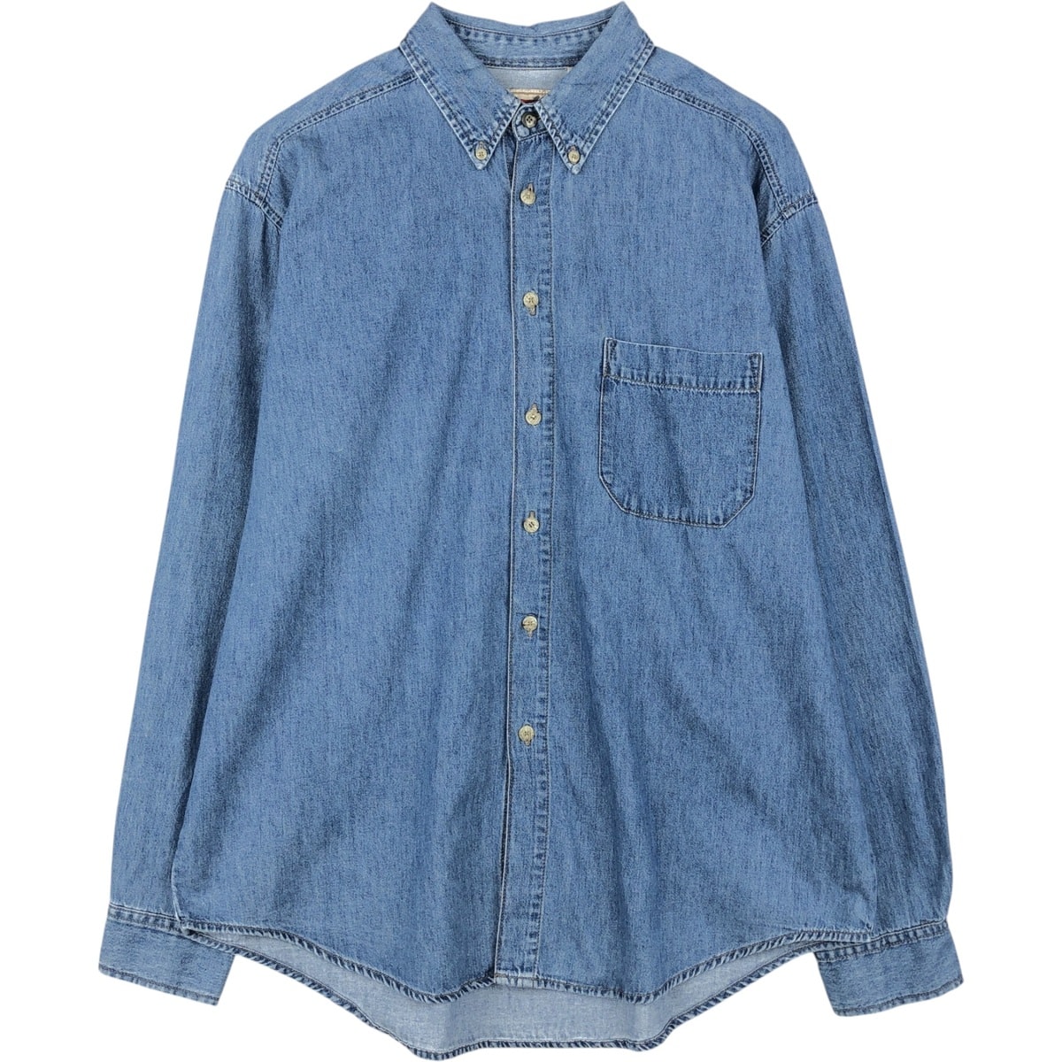 古着 リーバイス Levi's JEANSWEAR 長袖 ボタンダウンデニムシャツ メンズL相当/eaa652057