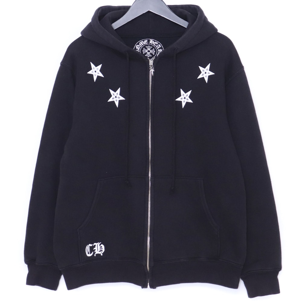 Chrome Hearts Star Zip Hoodie "Black"