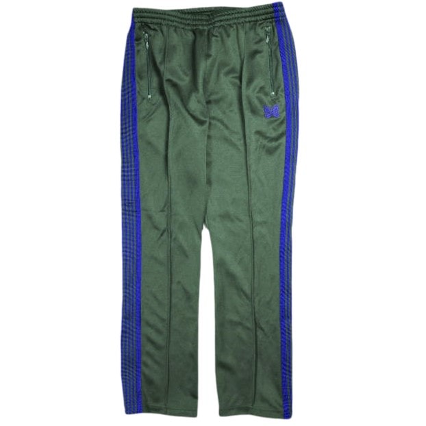 Needles ニードルス 日本製 Narrow Track Pant Poly Smooth ナロートラックパンツ ポリスムース DI172 M Green イージー ジャージ ボトムス g25347