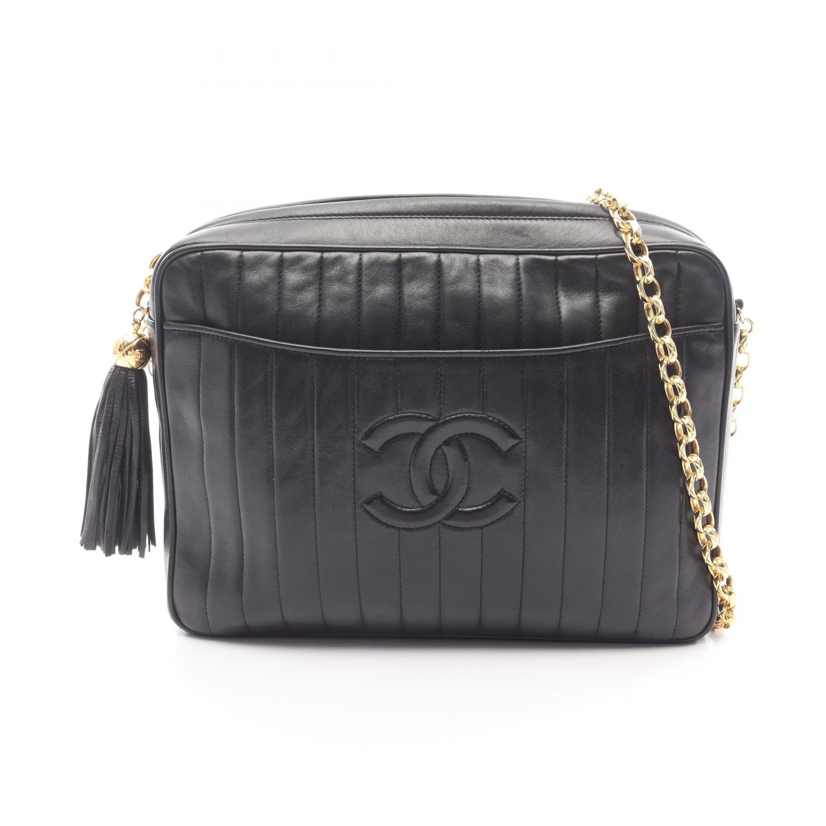 シャネル CHANEL マドモアゼル ショルダーバッグ バッグ ラムスキン(羊革) レディース ブラック系 【中古】