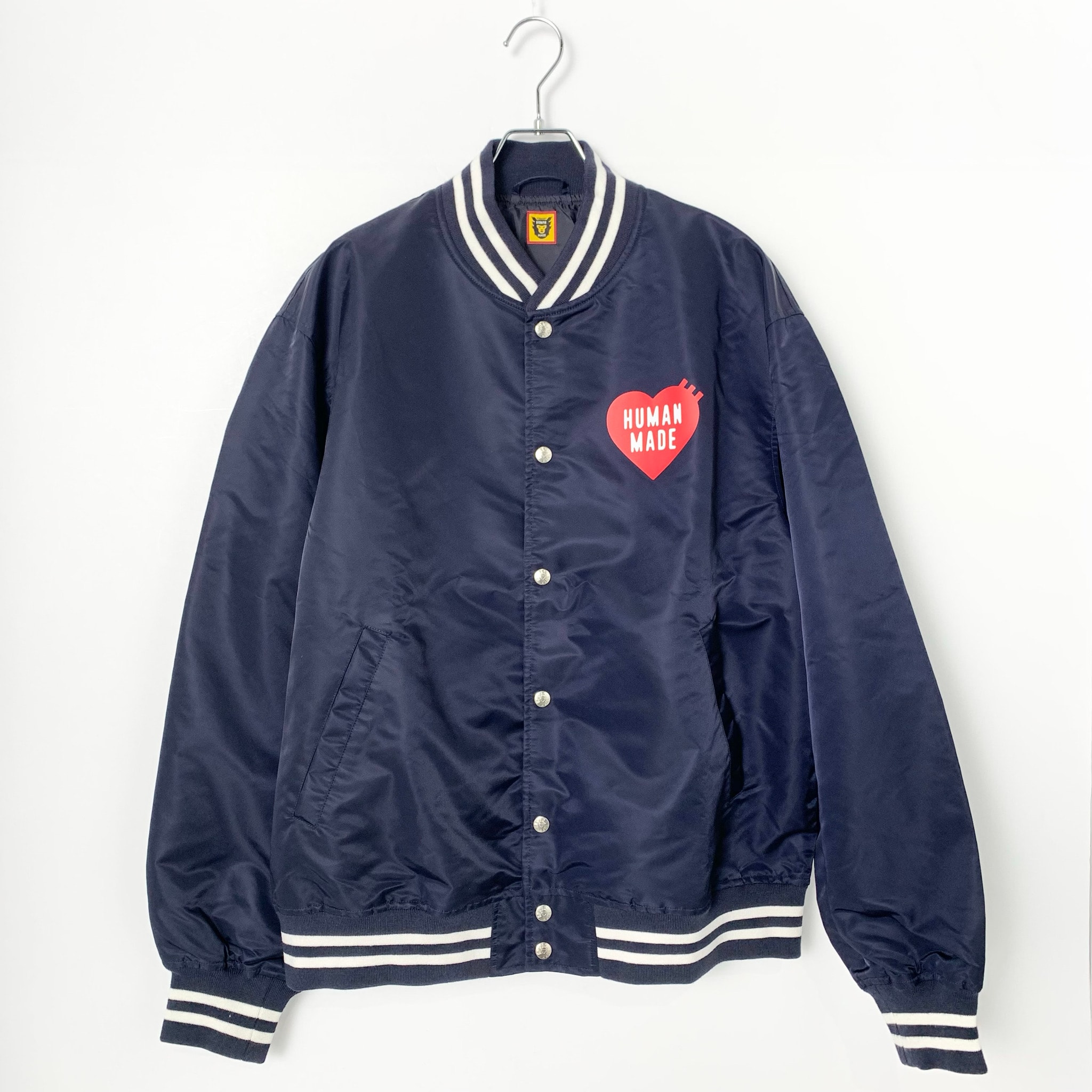 HUMAN MADE NYLON STADIUM JACKET "Navy"