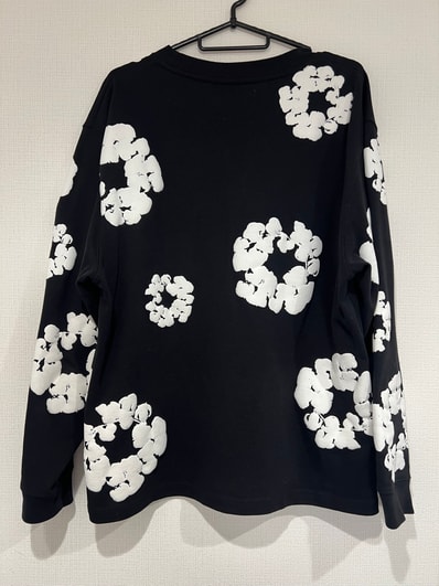 DENIM TEARS Long Sleeve Cotton Wreath Tee "Black"