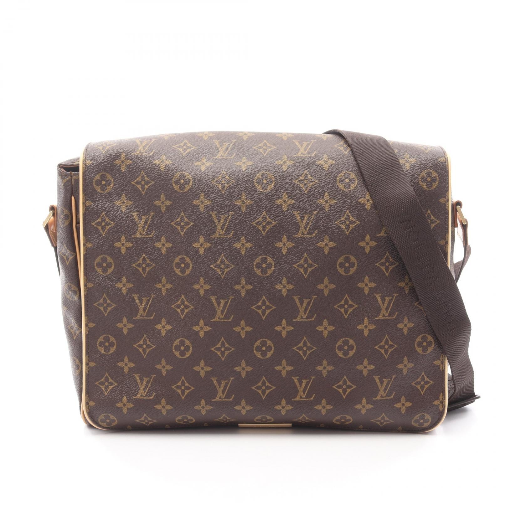 ルイ・ヴィトン LOUIS VUITTON アベス ショルダーバッグ バッグ PVCコーティングキャンバス レザー モノグラム メンズ レディース ブラウン系 M45257 【中古】