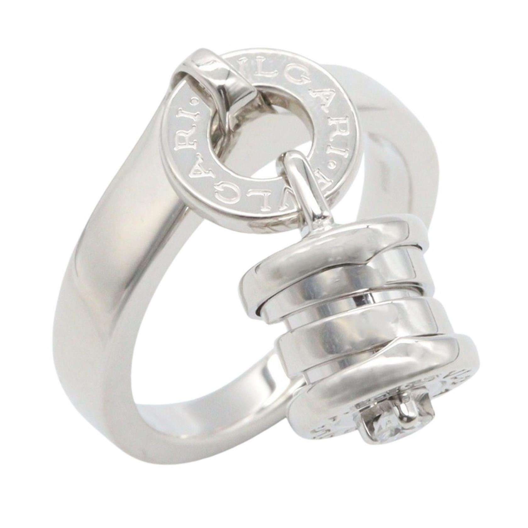 ブルガリ BVLGARI B-zero1 ビーゼロワン エレメント リング リング・指輪 ジュエリー K18WG(ホワイトゴールド) ダイヤモンド レディース シルバー系 / クリア系 【中古】