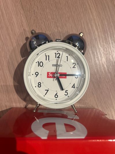 Supreme / Seiko Alarm Clock "White"
