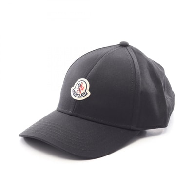 モンクレール MONCLER ロゴワッペン キャップ 帽子 コットン メンズ ブラック系 L20913B00037999 【新品】