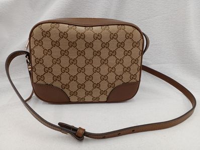 GUCCI GG Canvas Bree Shoulder Bag "Beige"