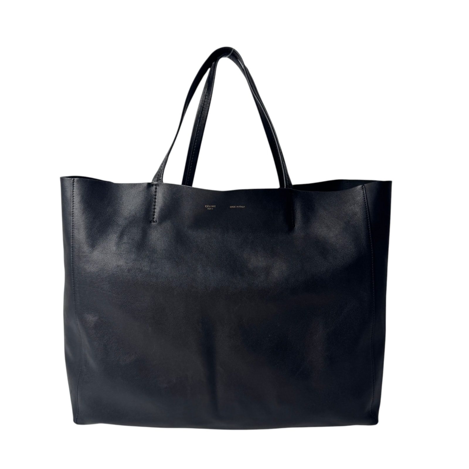セリーヌ CELINE ホリゾンタルカバ トートバッグ ブラック 肩がけ A4 レディース