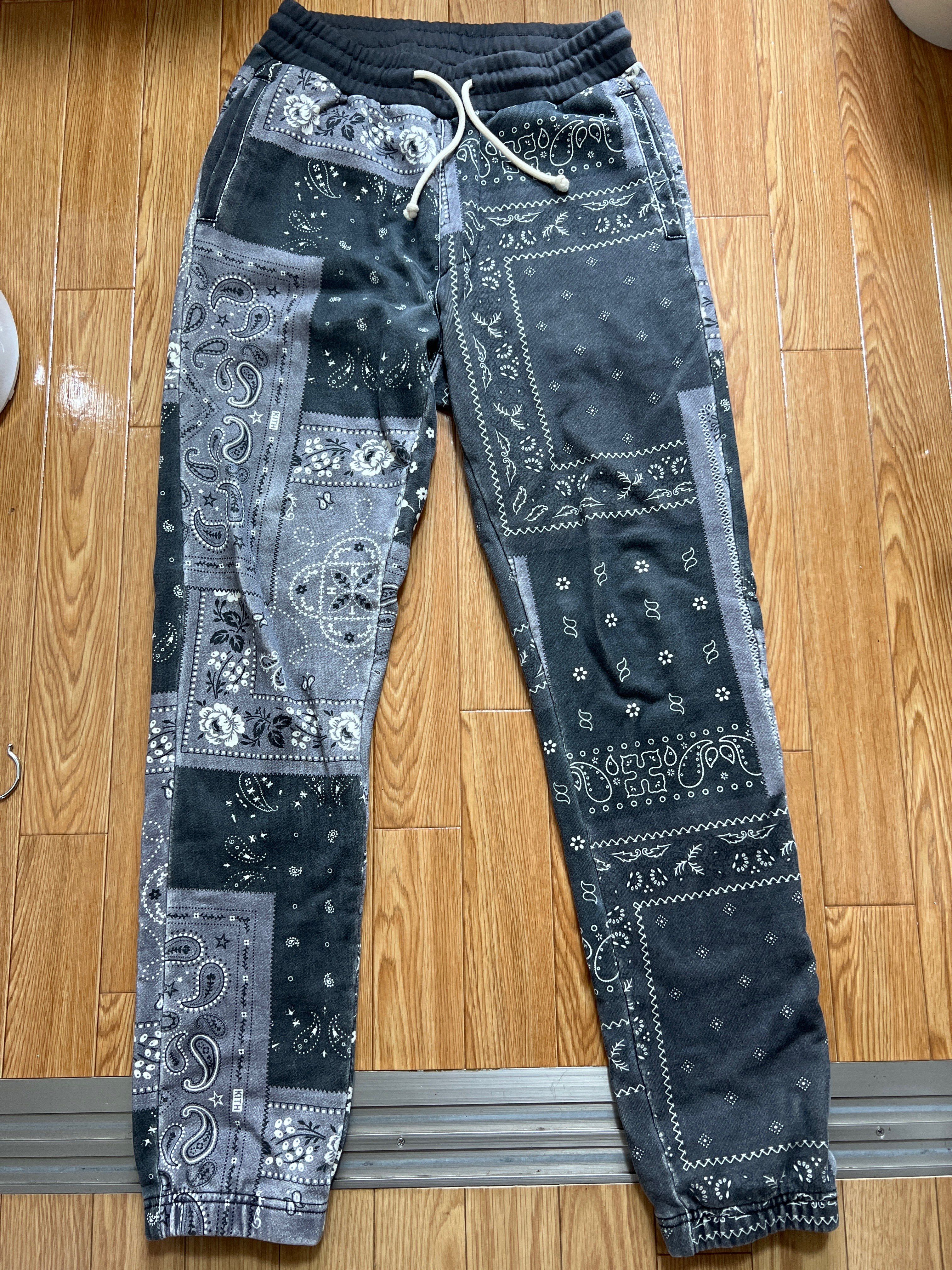 Kith Deconstructed Bandana Williams I Sweatpant "Black"