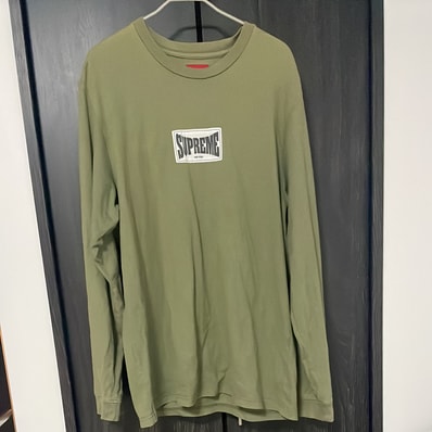 Supreme Woven Label L/S Top "Olive"