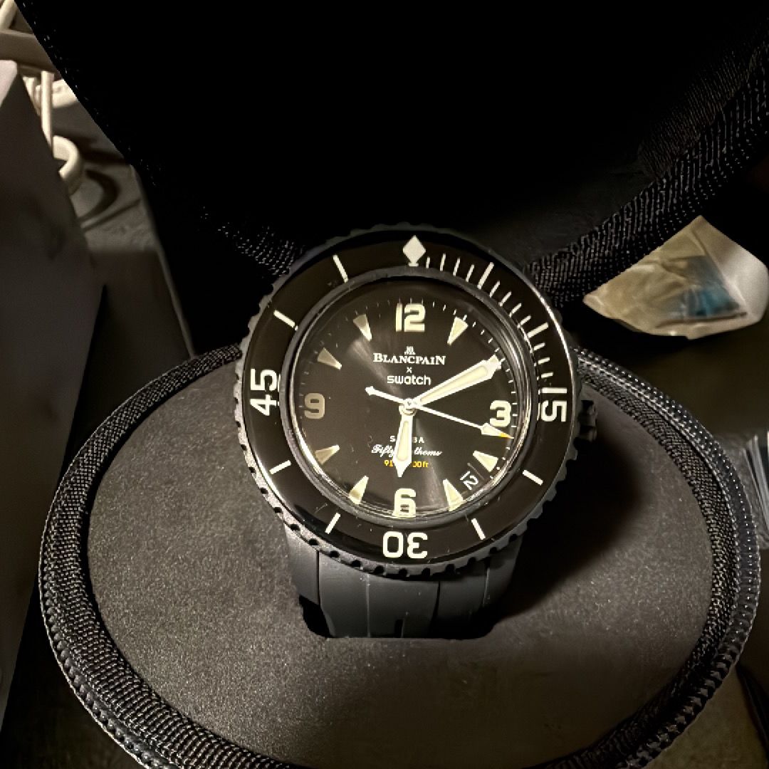 ブランパン x スウォッチ コレクション "オーシャンオブストーム" SO35B400