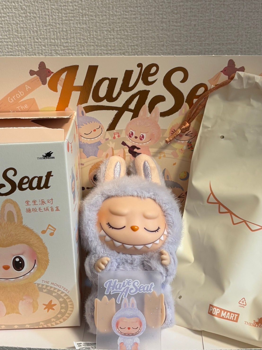 POP MART THE MONSTERS (LABUBU) Have a Seat Plush Series ZIZI