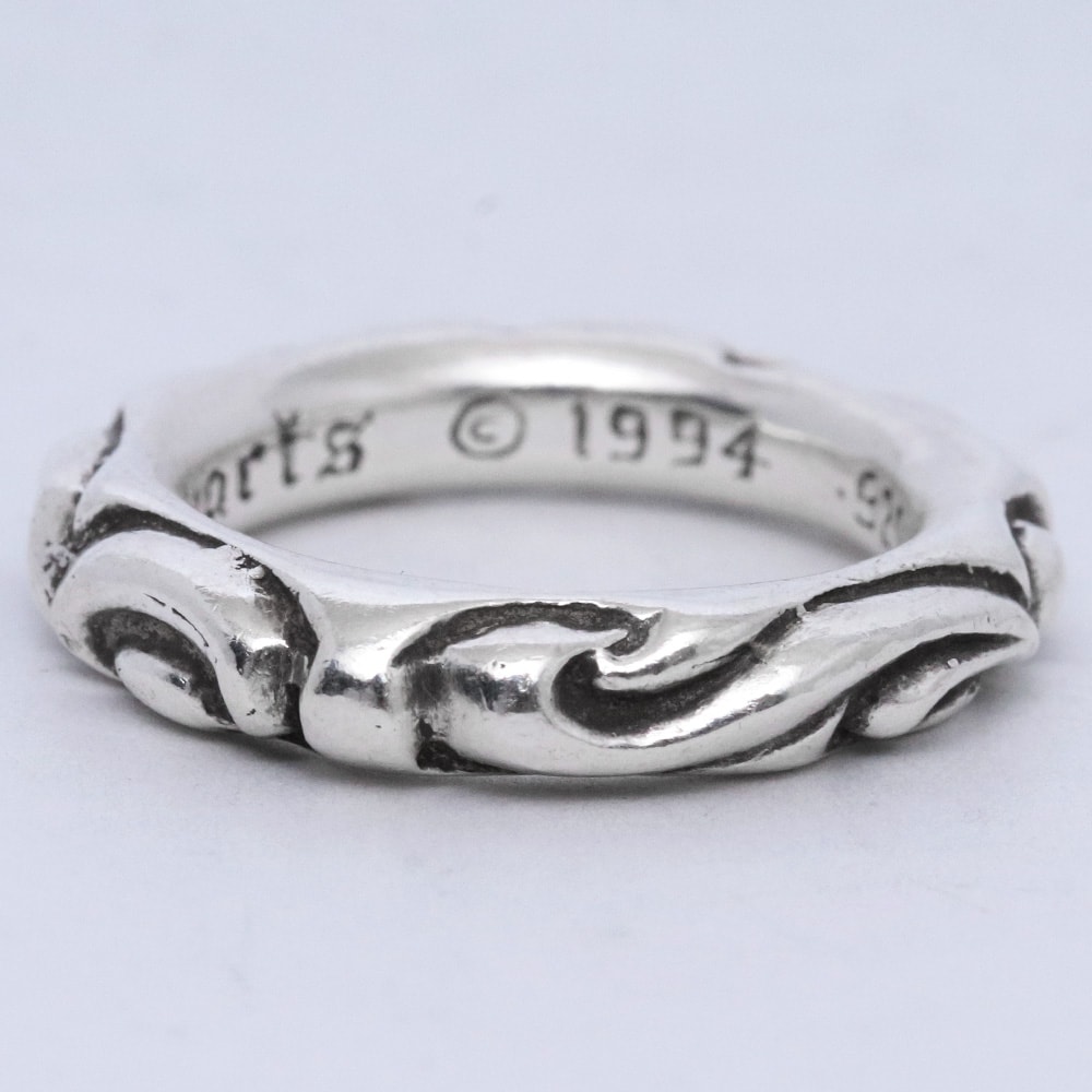 Chrome Hearts Scroll Band Ring "Silver"
