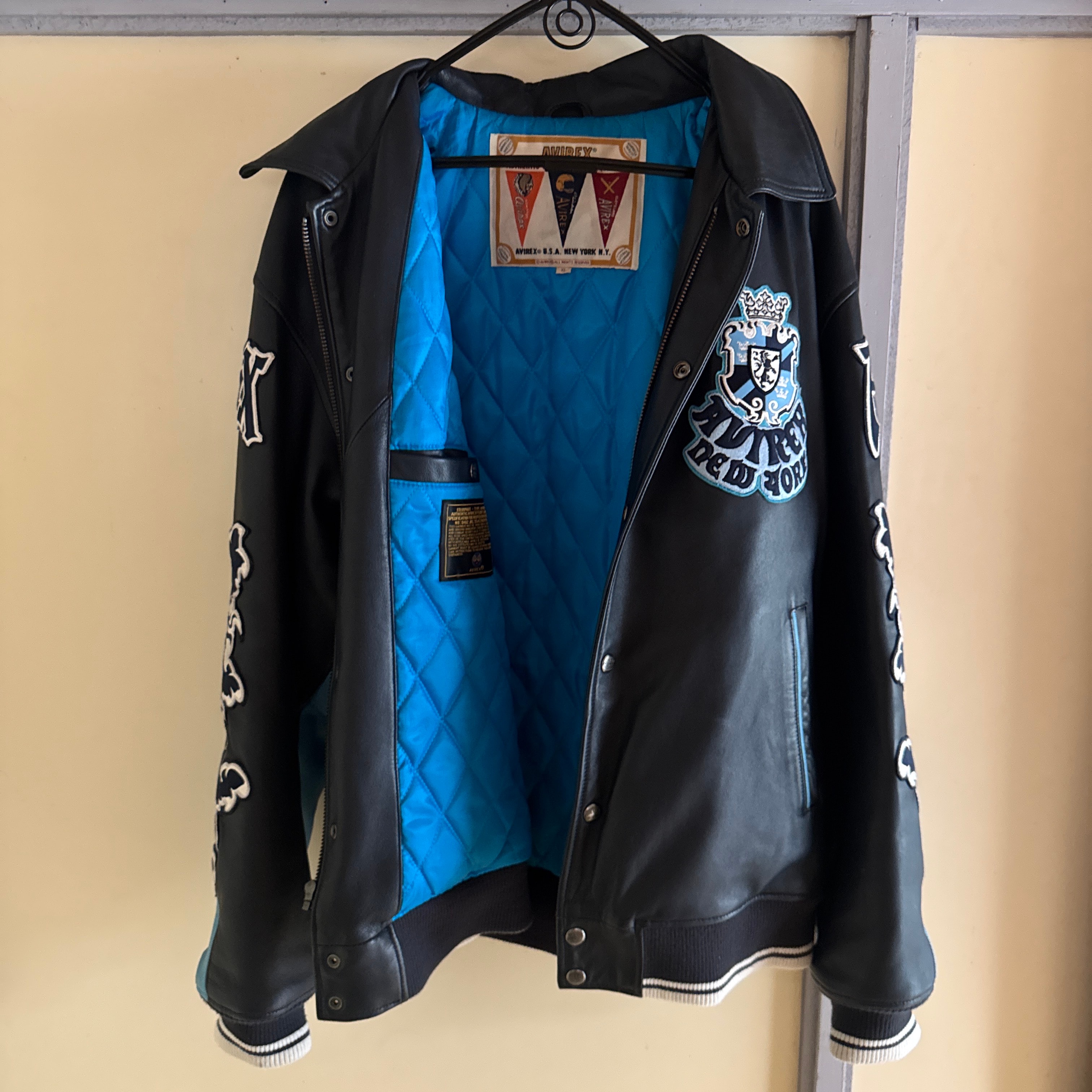 AVIREXLION 2TONE VARSITY JACKET