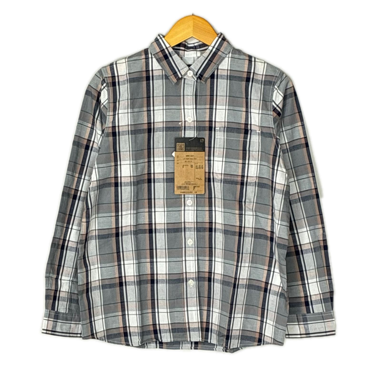 THE NORTH FACE ザノースフェイス L/S バハダネイチャーシャツ SIZE M レディース NRW11957 グレー×オレンジ