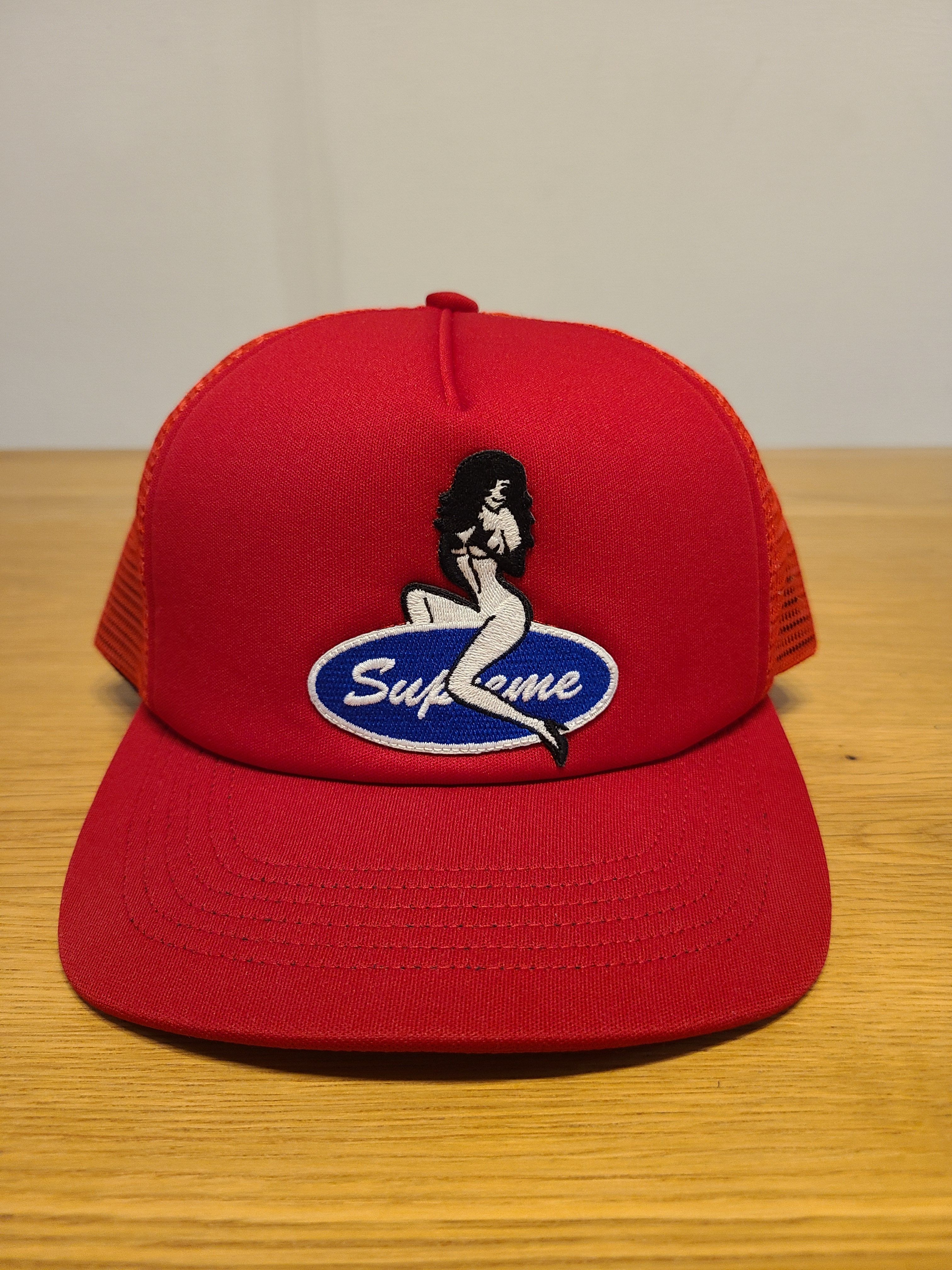 Supreme Pin Up Mesh Back 5-Panel "Red"