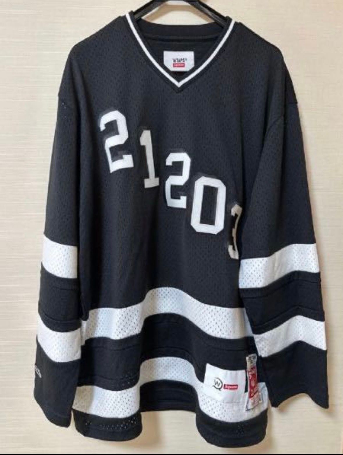 Supreme / WTAPS Mitchell & Ness Hockey Jersey "Black"