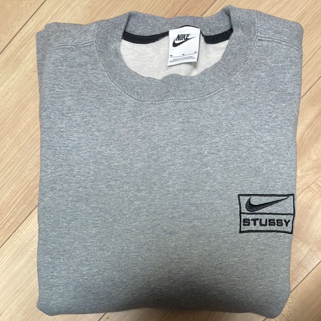 Stussy x Nike Fleece Crew (US Size) "Grey" DO9337-063
