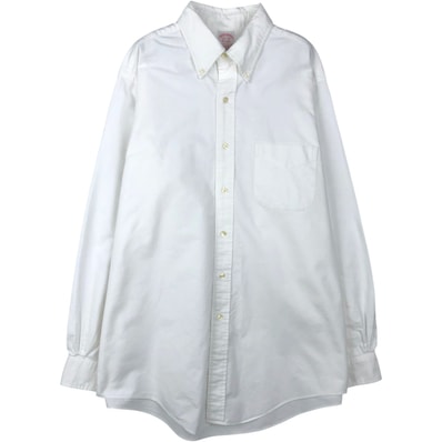 古着 ブルックスブラザーズ Brooks Brothers Est.1818 長袖 ボタンダウンシャツ USA製 メンズL相当/eaa642848