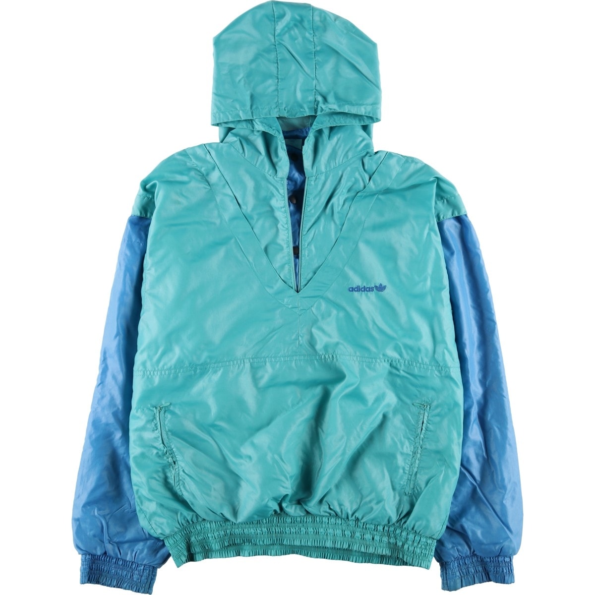 古着 ~80年代 アディダス adidas フード付き ウォームアッププルオーバー 7-8 メンズXXL相当 ヴィンテージ フード付き/eaa617877