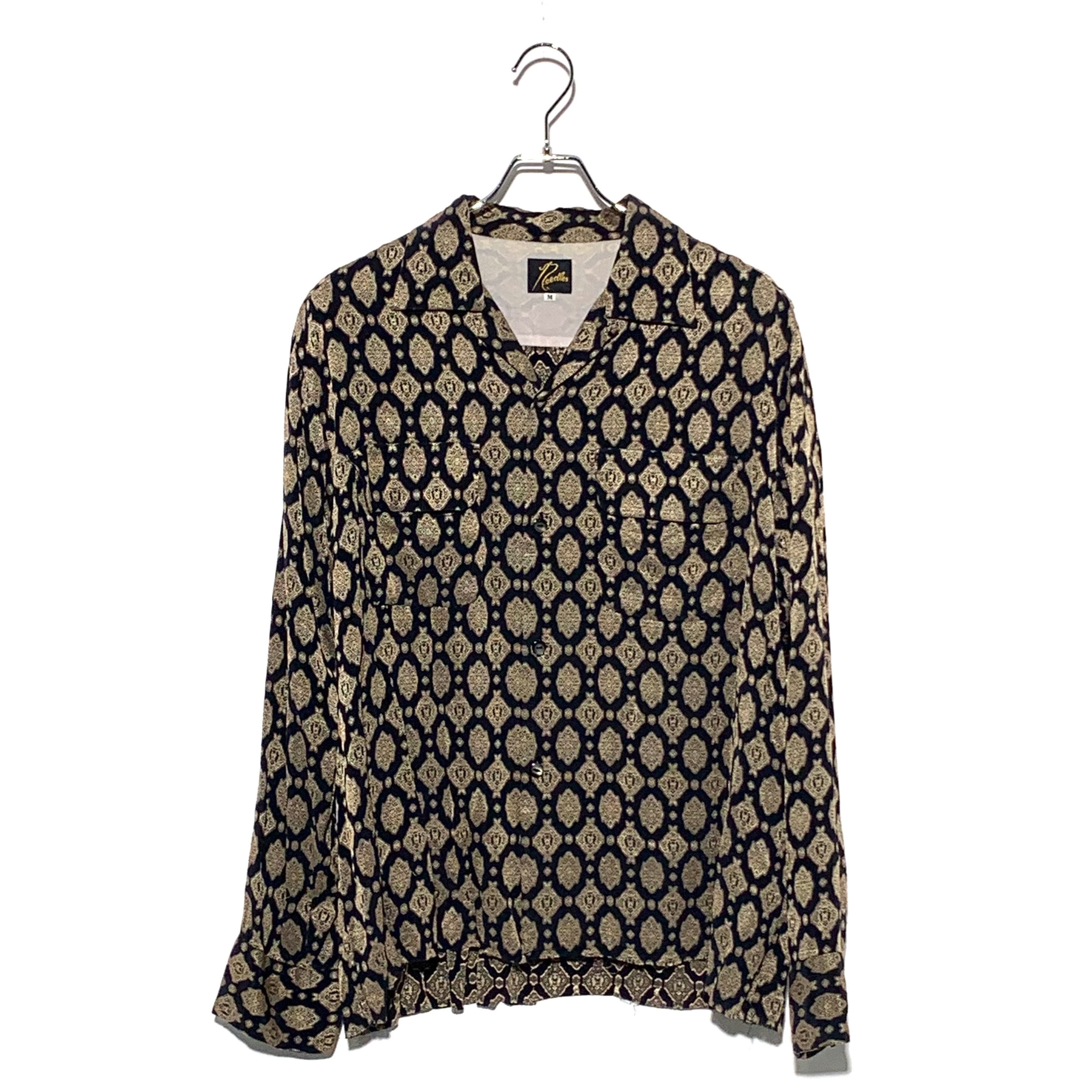 NEEDLES Cut-Off Bottom Classic Shirt Black×yellow