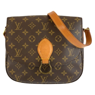 LOUIS VUITTON ルイヴィトン モノグラム サンクルー ブラウン ゴールド金具 PVC レザー/ ショルダーバッグ ポシェット 1-0293884 【中古】