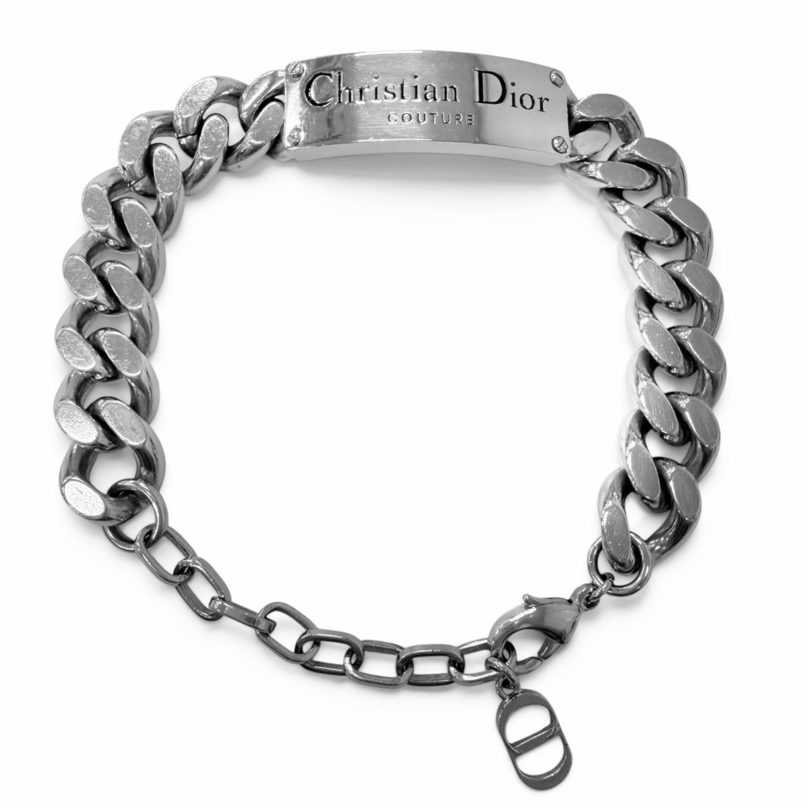美品 クリスチャンディオール ブレスレット シルバー メンズ