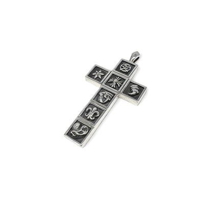 Chrome Hearts Framed Charm Cross "Silver"