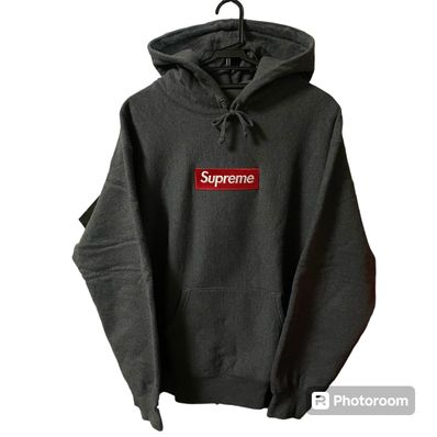 Supreme Box Logo Hooded Sweatshirt "Charcoal" (21FW)