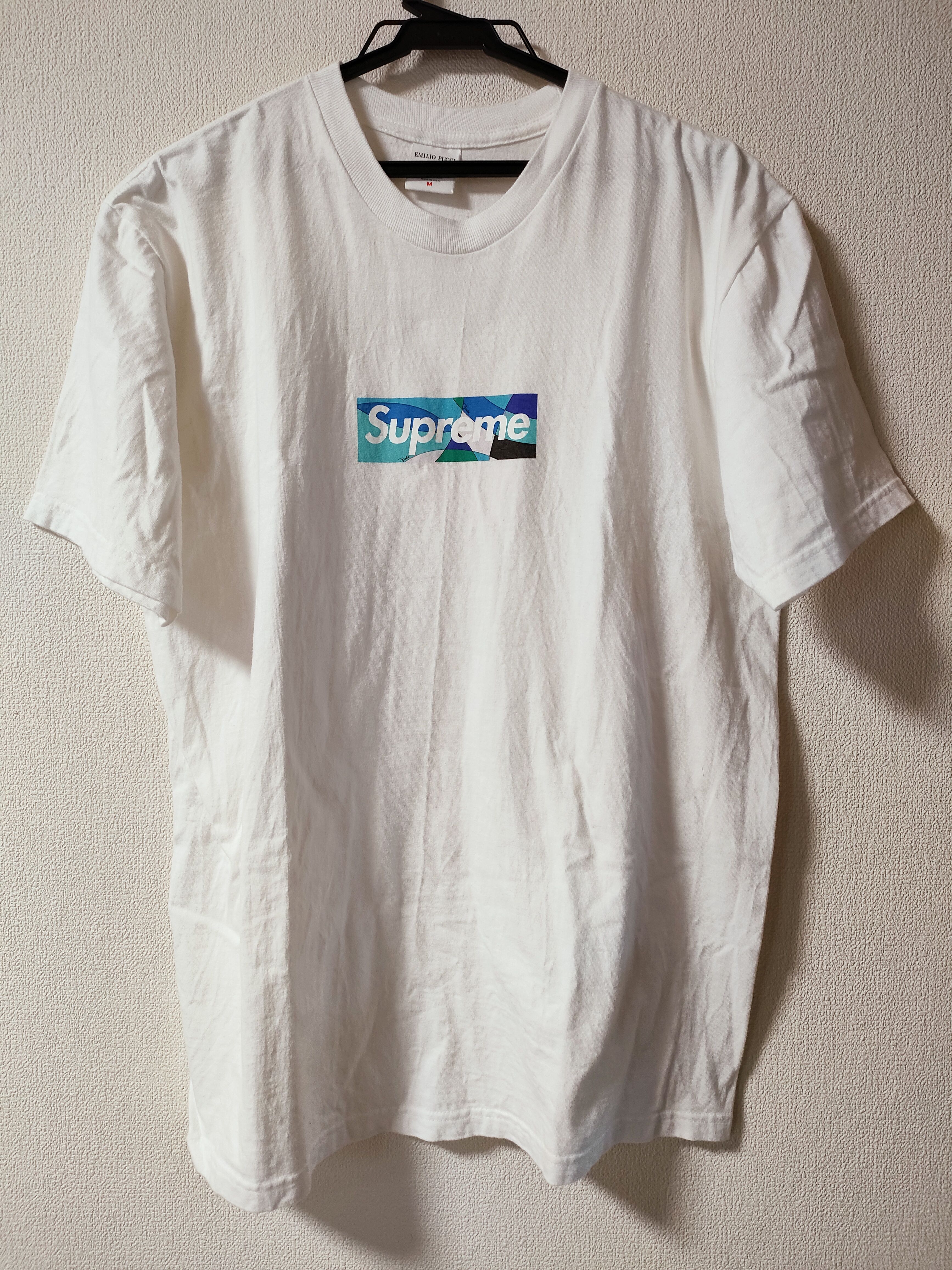 Supreme / Emilio Pucci® Box Logo Tee "White/Blue"
