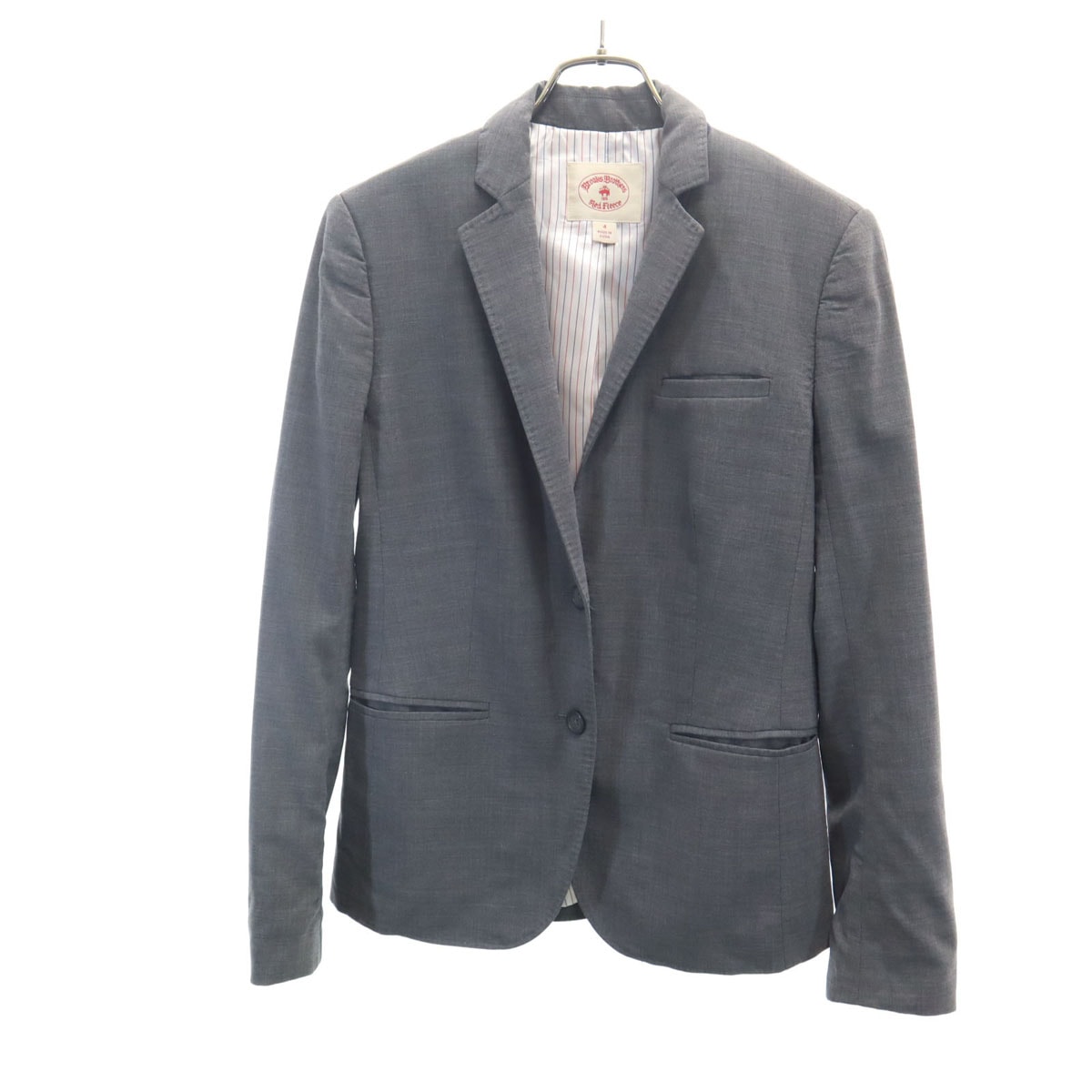 Brooks Brothers ブルックスブラザーズ ウール テーラードジャケット 4 グレー