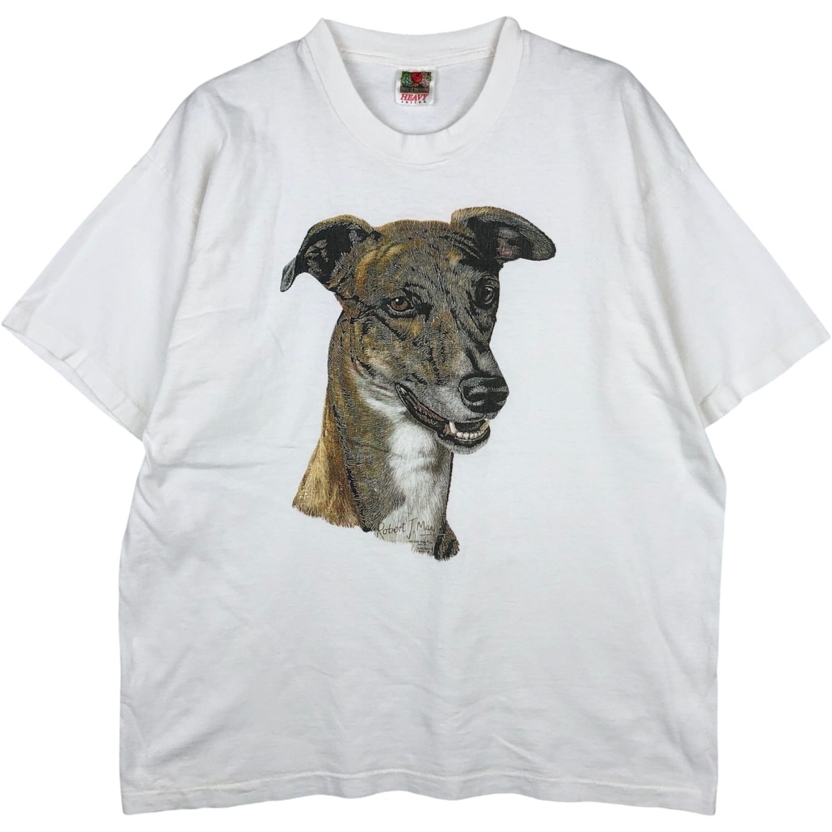 古着 90~00年代 フルーツオブザルーム FRUIT OF THE LOOM 犬柄 アニマルTシャツ メンズL相当 ヴィンテージ/eaa631445