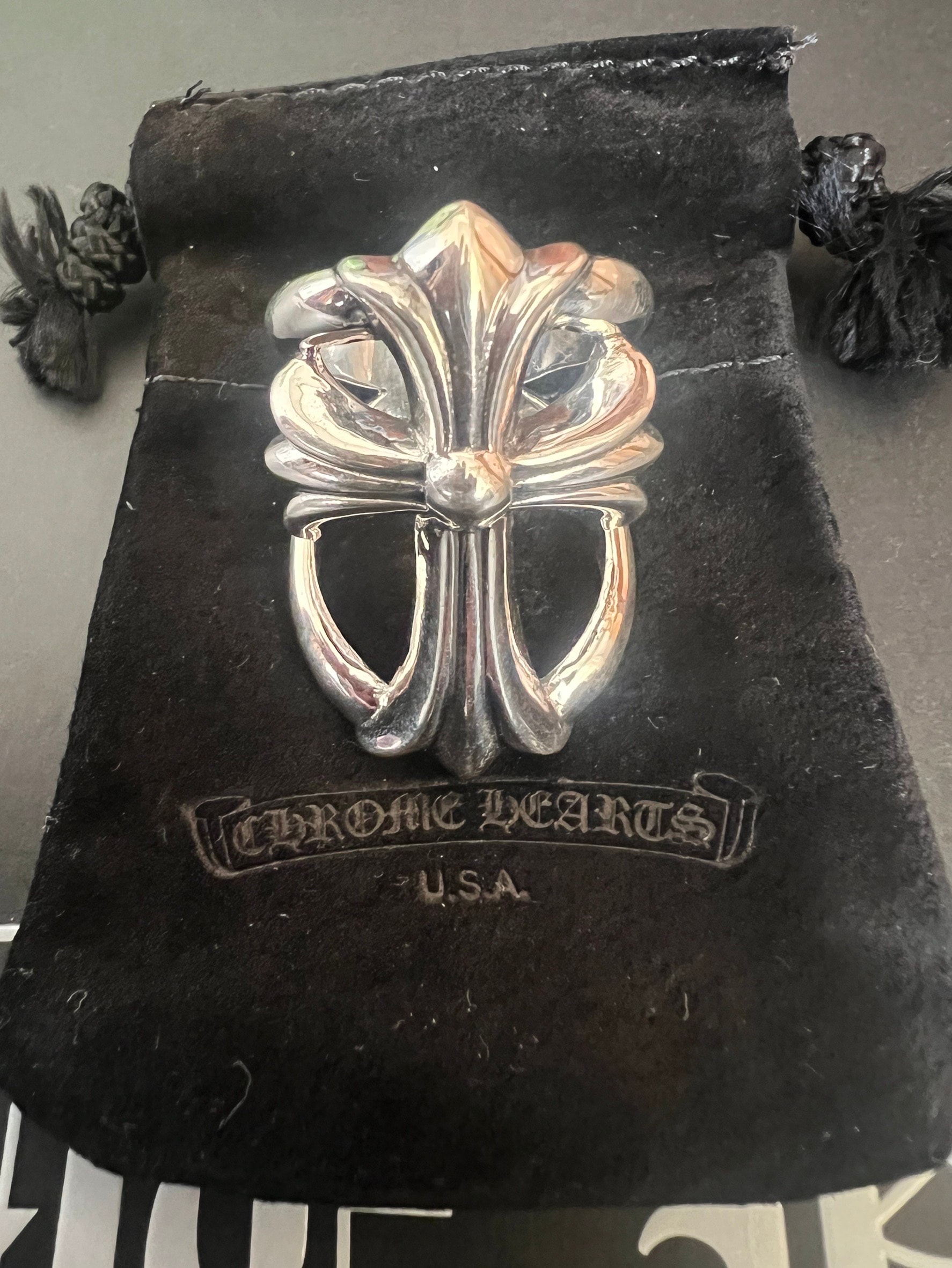 Chrome Hearts Infinity CH Cross Ring "Silver"