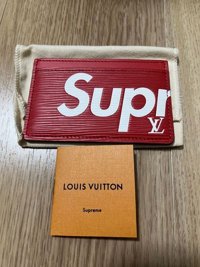 Supreme / Louis Vuitton Porte Carte Simple "Red"