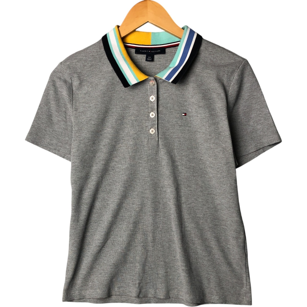 古着 トミーヒルフィガー TOMMY HILFIGER 半袖 ポロシャツ レディースL相当/eaa575656