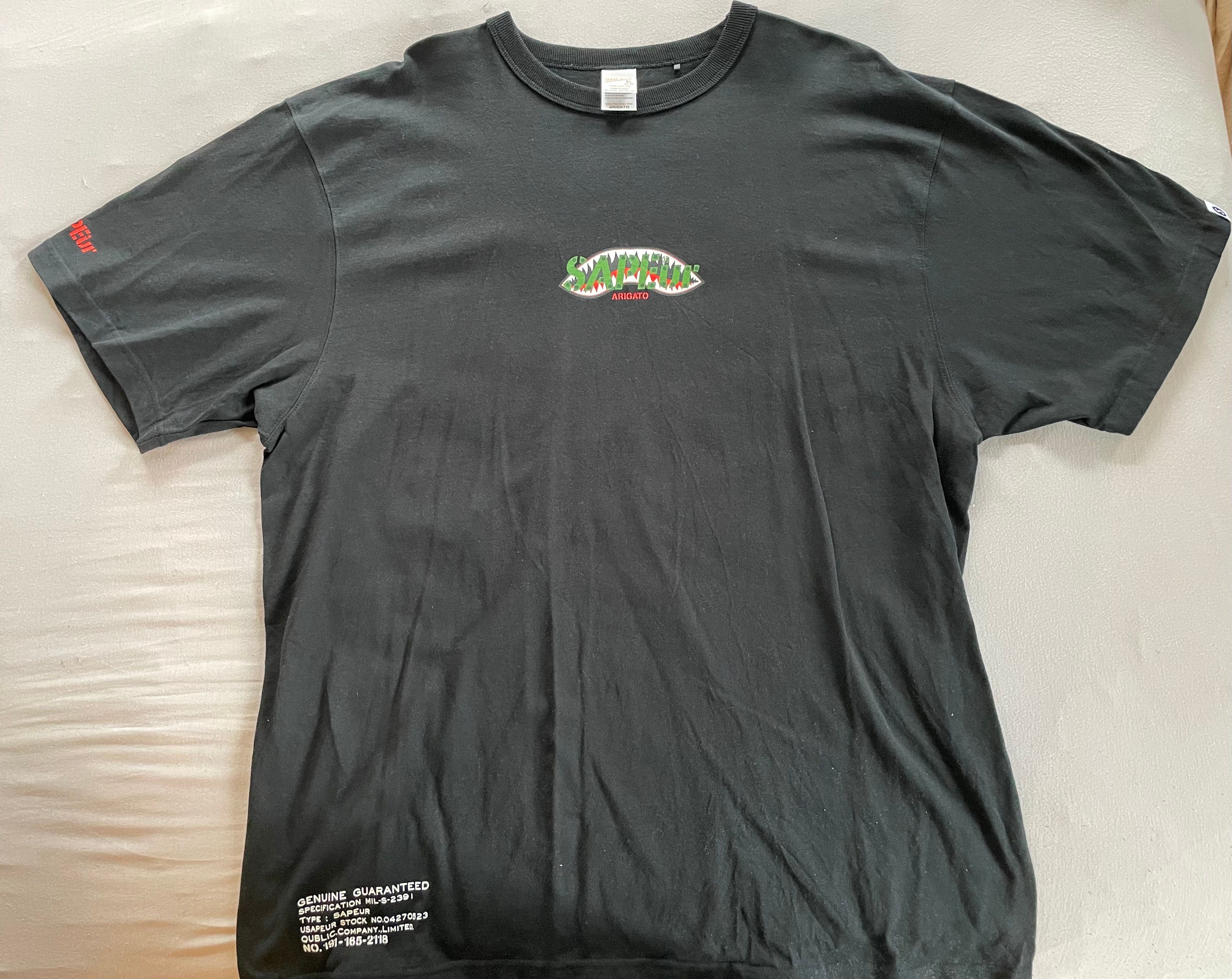 SAPEur Shark Mouth S/S Tee "Black"