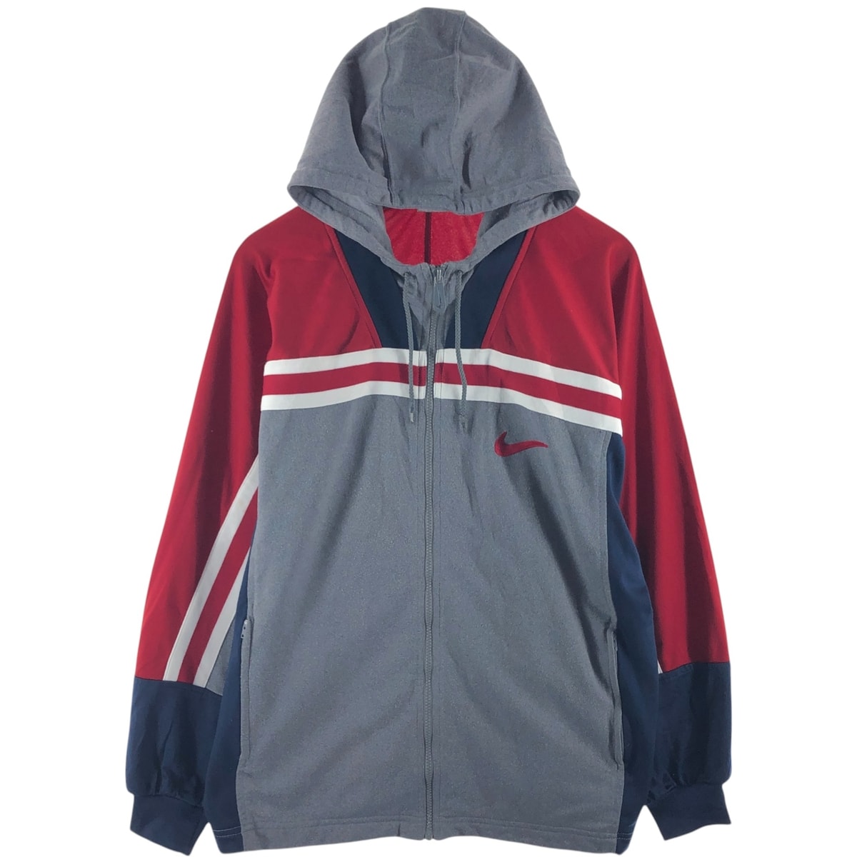 古着 90年代 ナイキ NIKE バックロゴ ジャージパーカー トラックジャケット メンズM相当 ヴィンテージ/eaa525320