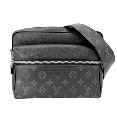 LOUIS VUITTON ルイヴィトン ショルダーバッグ タイガラマ アウトドアメッセンジャーPM 肩掛け 斜め掛け モノグラムエクリプス M30233 ブラック 黒 シルバー金具 メンズ【中古品】