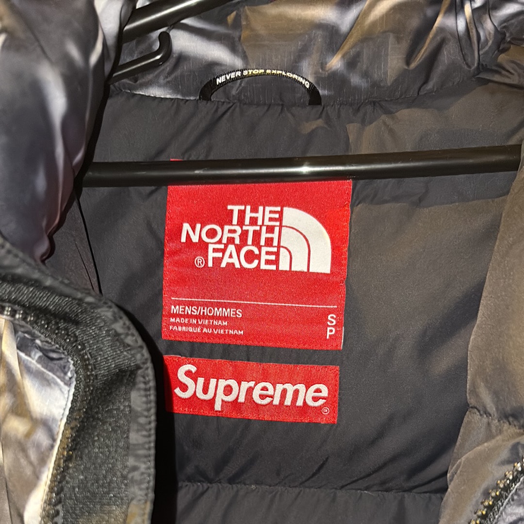 Supreme x The North Face Trompe Loeil Printed Nuptse Jacket "Black"