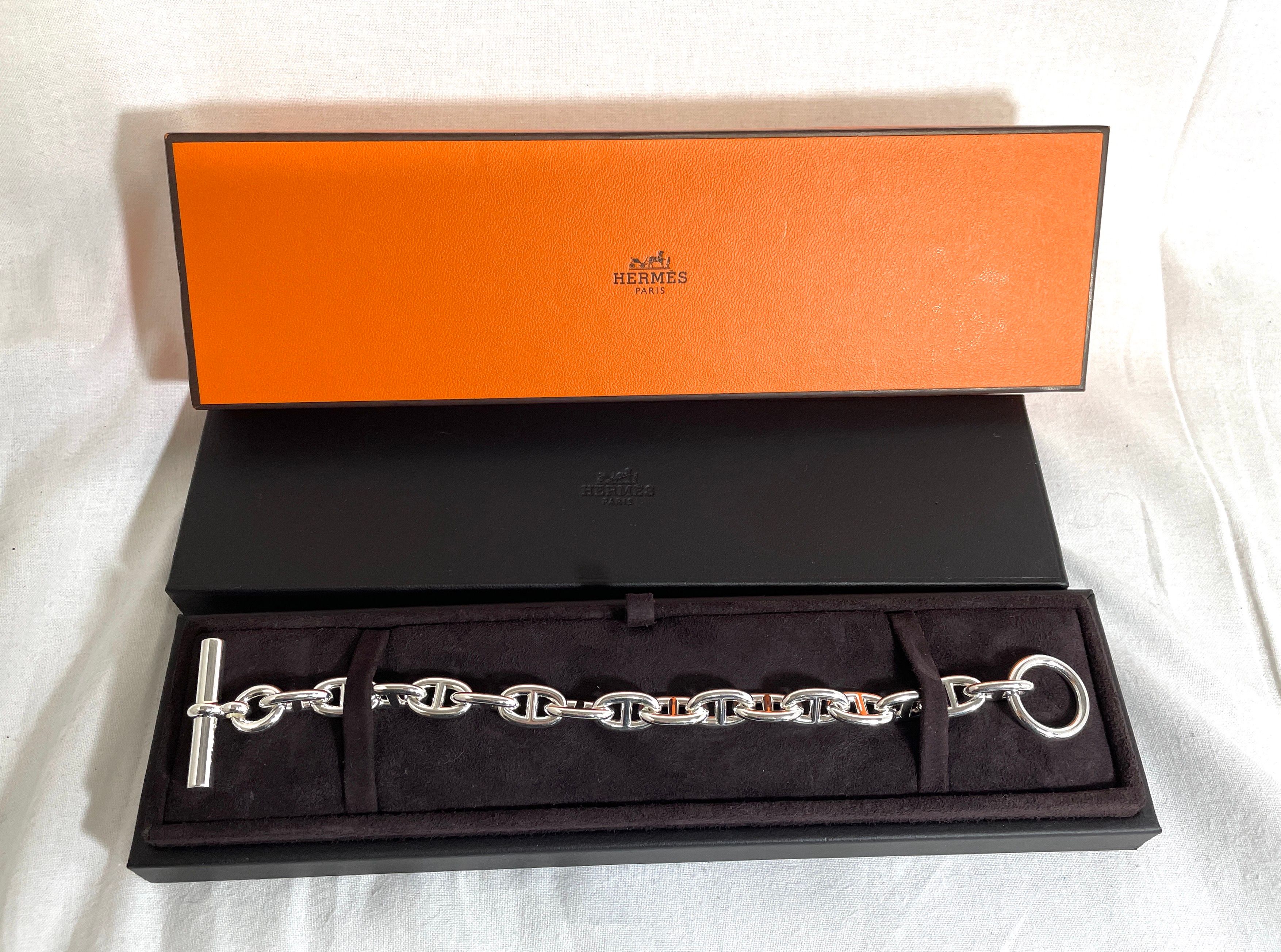 Hermes Chaine D'ancre MM Bracelet "Silver"