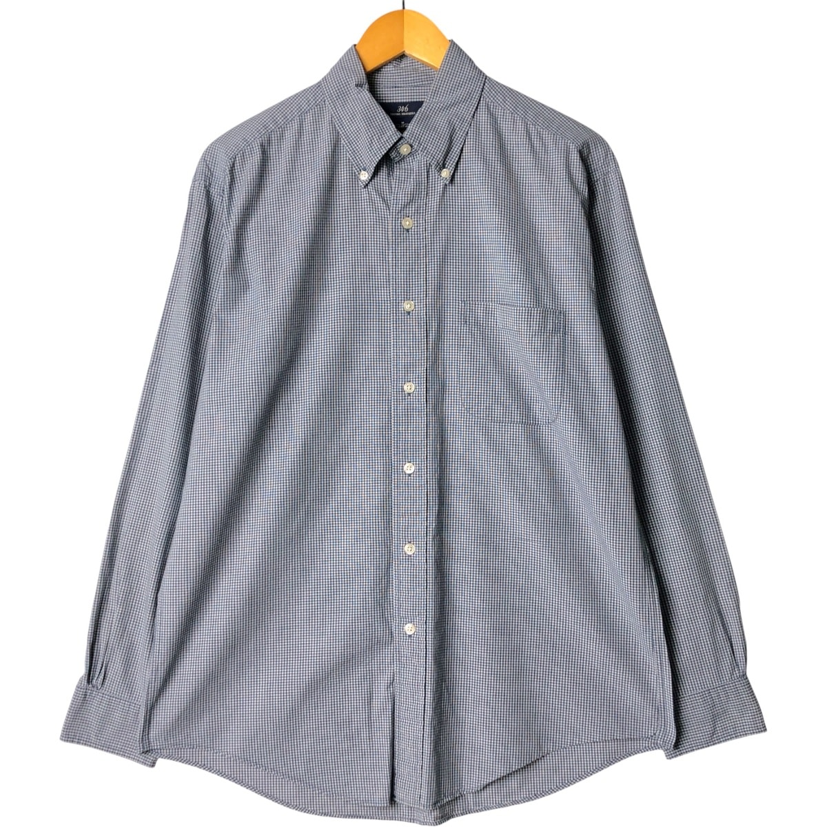 古着 ブルックスブラザーズ Brooks Brothers 346 長袖 ボタンダウンチェックシャツ メンズM相当/eaa586778