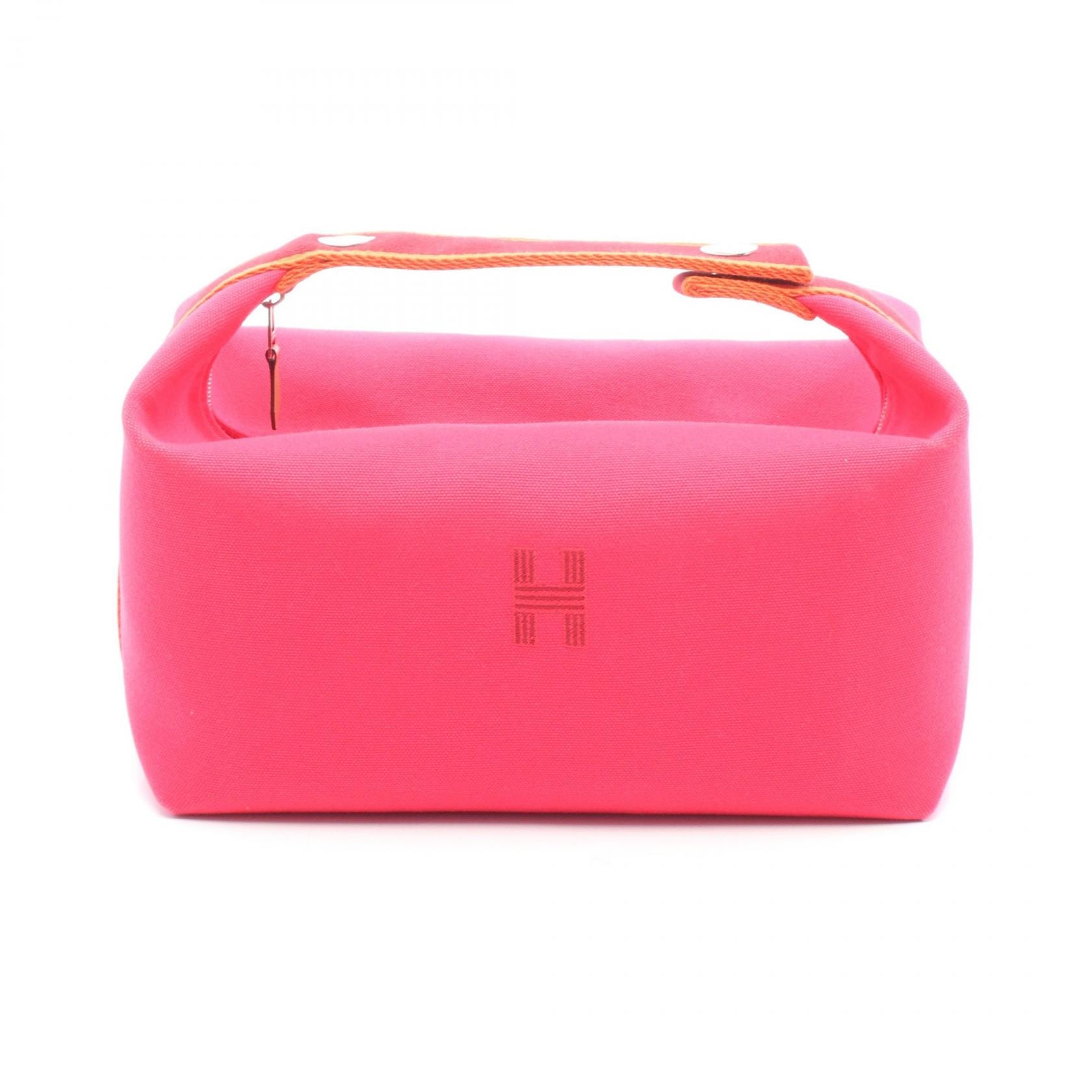 エルメス HERMES ブリッドアブラックGM ハンドバッグ バッグ キャンバス ハイビスカス レディース ピンク系 / オレンジ系 / ボルドー系 H104223M 04 【中古】