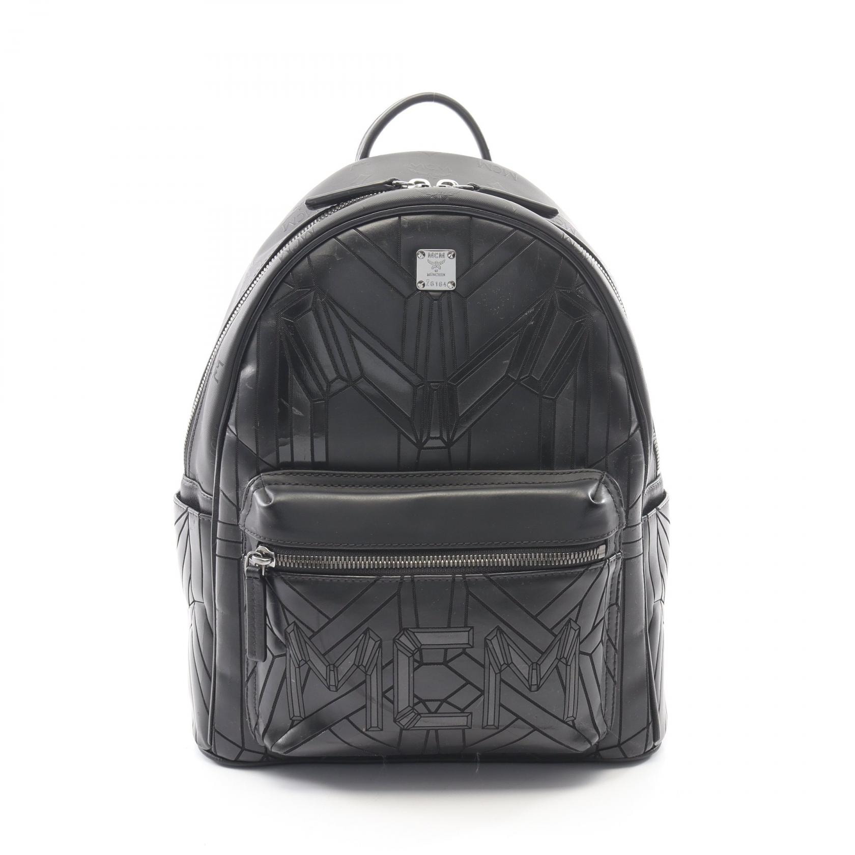 エム・シー・エム MCM バイオニック リュックサック バックパック バッグ ポリアミド メンズ レディース ブラック系 【中古】