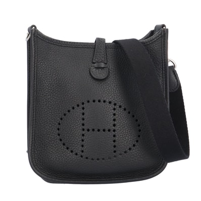 エルメス エブリンTPM ショルダーバッグ トリヨンクレマンス ブラック レディース HERMES 中古