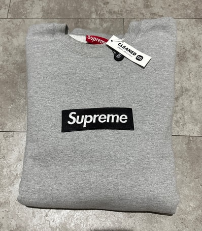 Supreme Box Logo Crewneck "Heather Grey" (22FW)