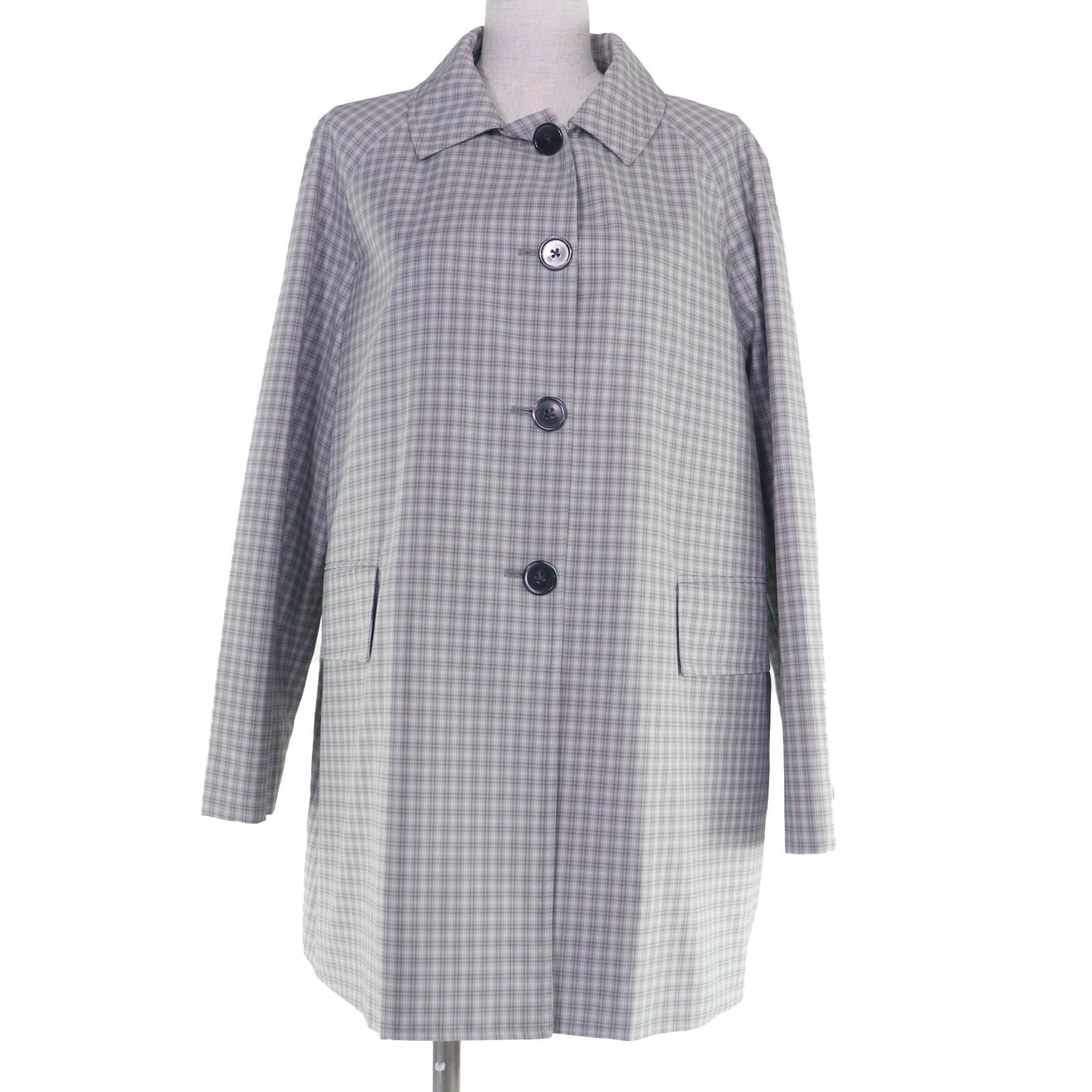 極美品 トムブラウン コート グレー レディース 36 FOC834A-F0495-035
