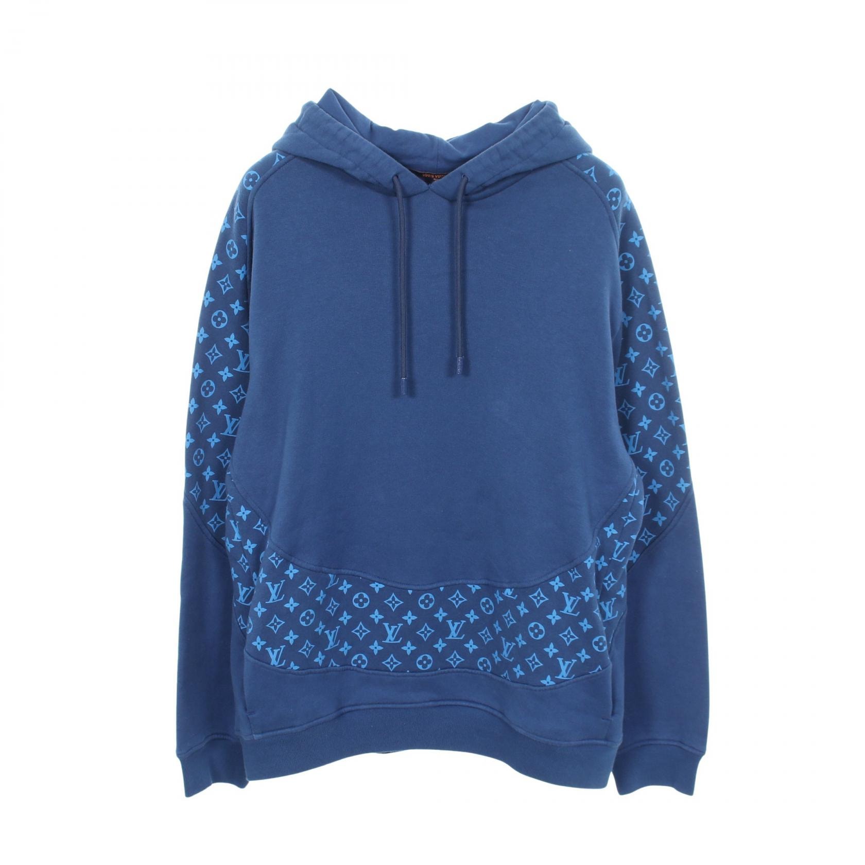 ルイ・ヴィトン LOUIS VUITTON モノグラム サークルカット パーカー 衣料品 トップス コットン メンズ ブルー系 RM222Q IHN HNY40W 【中古】